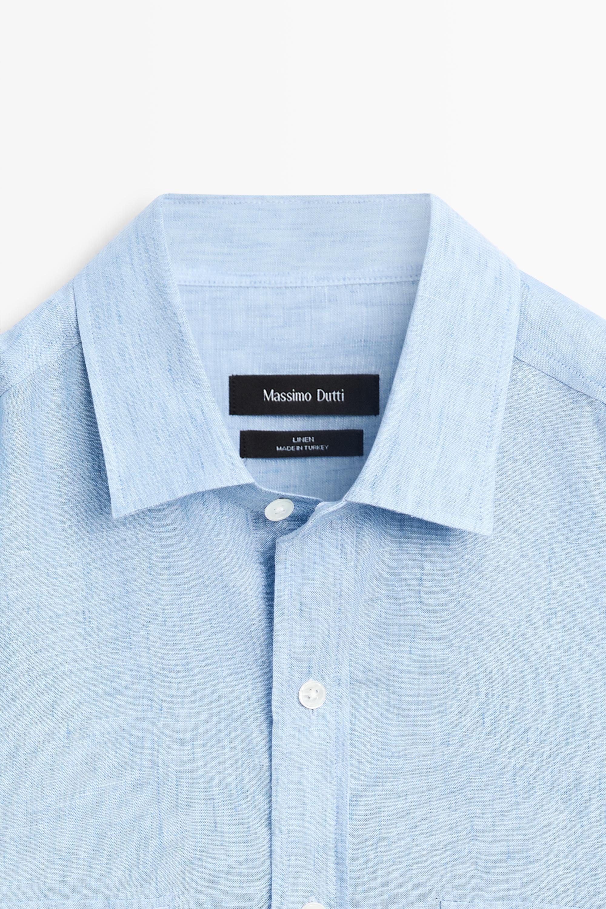 Chemise regular fit 100 % lin